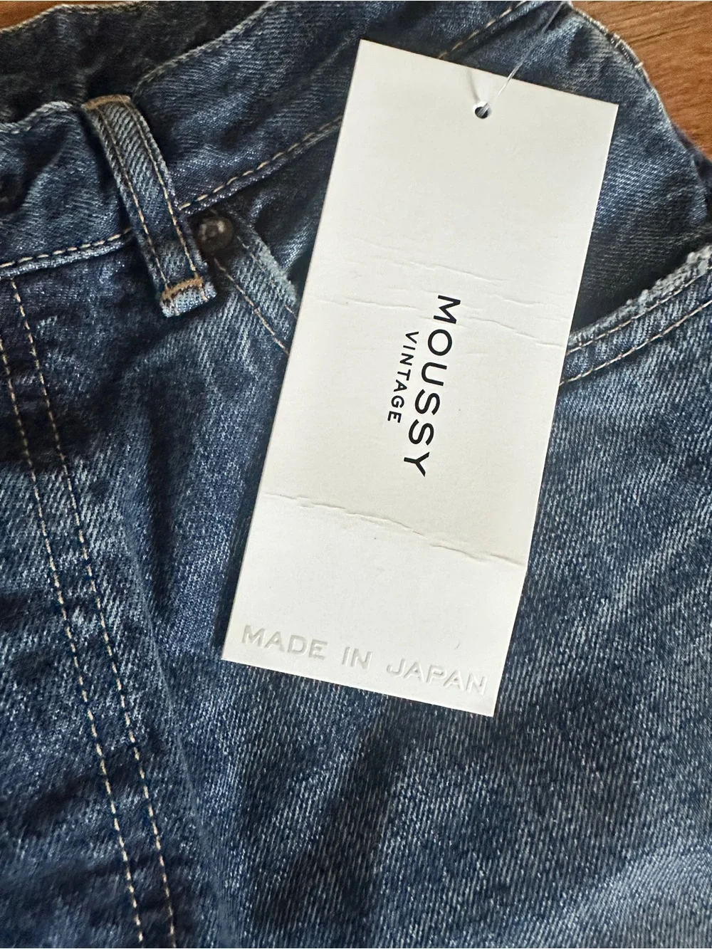 Moussy Vintage Widstoe Wide Straight Distressed Denim Jeans NWT Size 27 Women's - Picture 6 of 8
